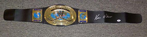 Ken Patera Signed WWE Toy Intercontinental Championship Title Belt PSA/DNA COA - Autographed Wrestling Miscellaneous Items