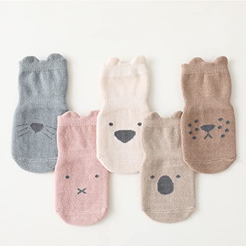 Adeimoo Baby Girls Cartoon Non-Slip Socks Baby Toddler Cotton Warm Grip Socks Anti Skid Socks For Infant Little Kids 0-12 Months #TOP1
