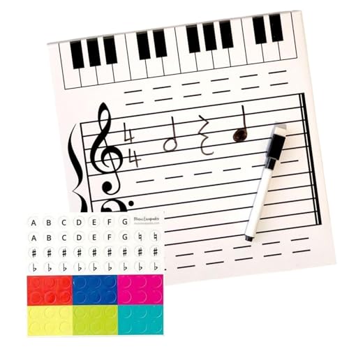 Personnel de musique magnétique tableau blanc effaçable à sec double face