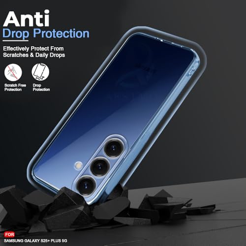 Image of AESTMO Back Case Cover for Samsung Galaxy S25 Plus 5G | Crystal Clear Design | Shock Proof Design | Transparent Back Case Cover for Samsung Galaxy S25 Plus 5G (Transparent, TPU)