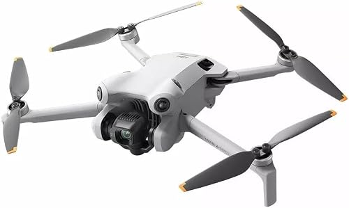 DJI Mini 4 Pro (DJI RC 2), Mini Drone Pliable avec Caméra 4K pour Adultes, Moins de 0,549 lb/249 g, Temps de Vol 34 min, Transmission Vidéo 20 km, Détection Omnidirectionnelle, C0 - 4