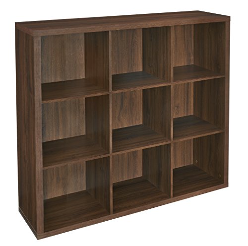 ClosetMaid 6110 Decorative 9-Cube Storage Organizer, Dark Chestnut