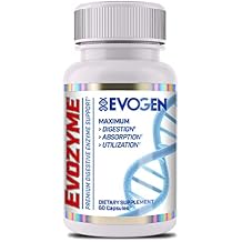 Evogen Evozyme - Premium Digestive Enzymes for Women & Men | Enzymes for Digestion with Absorption & Nutrient Utilization Support | 60 Capsules