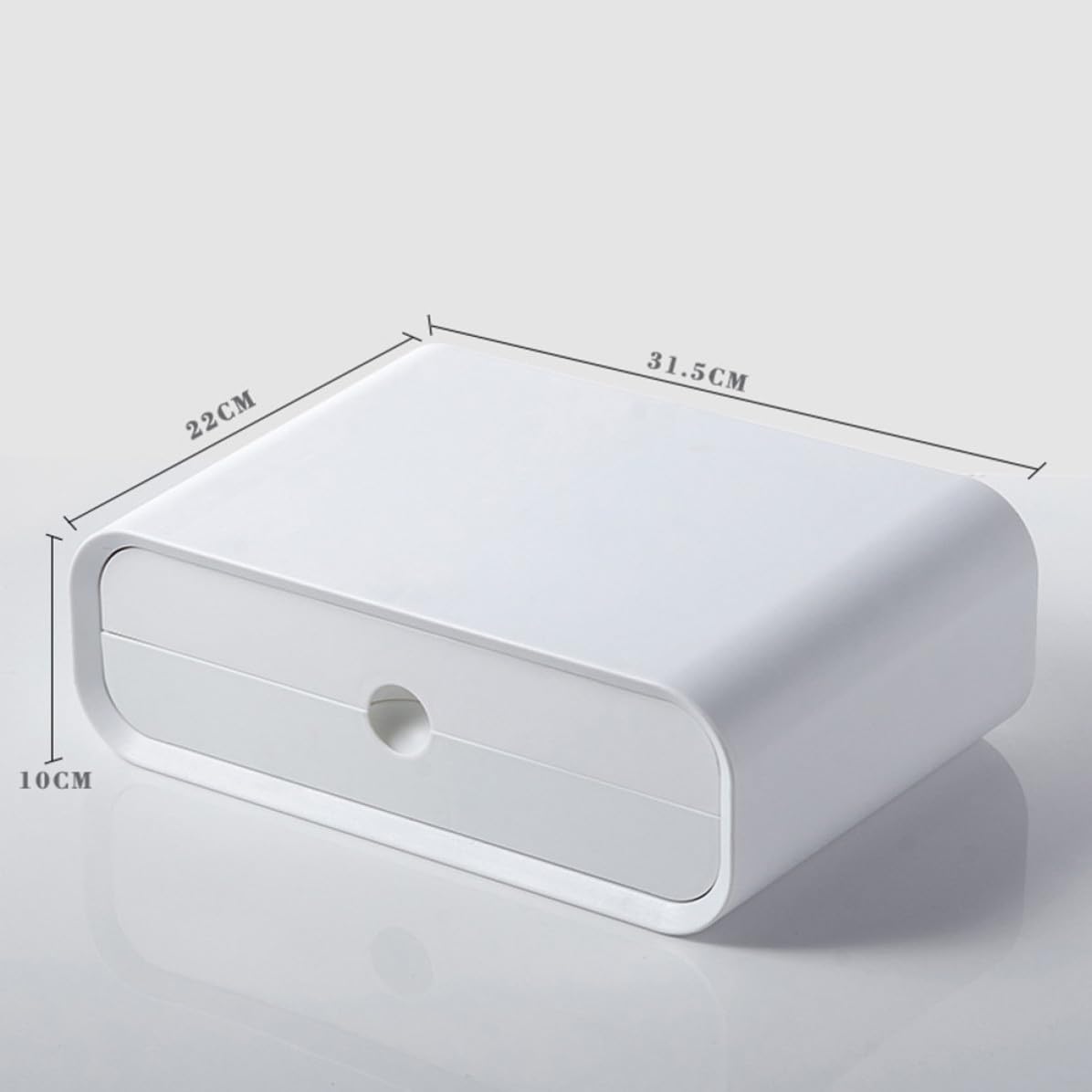 Estante de Almacenamiento para Monitor de Escritorio Blanco Multifunción