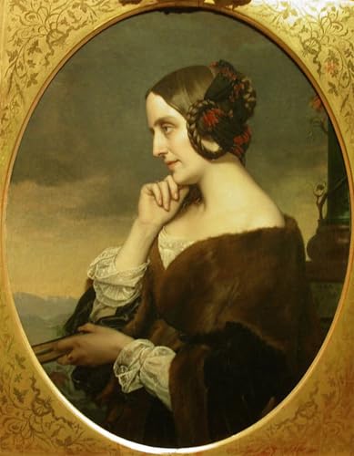 Portrait De Marie D'agoult Henri Lehmann Fine Art Impression Peinture Graffiti Haut de Gamme