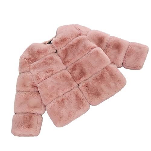 EnJoCho Children's Children's Clothing Splicing Thickened Small And Large Children's Coat (Watermelon Red, 7-8 Years)