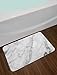 Ambesonne Marble Print Bath Mat, Granite Surface Motif Sketch Nature Effect and Cracks Antique Style Image, Plush Bathroom Decor Mat with Non Slip Backing, 30.2