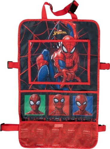 Marvel Spiderman Seat Protector Organizer, Red