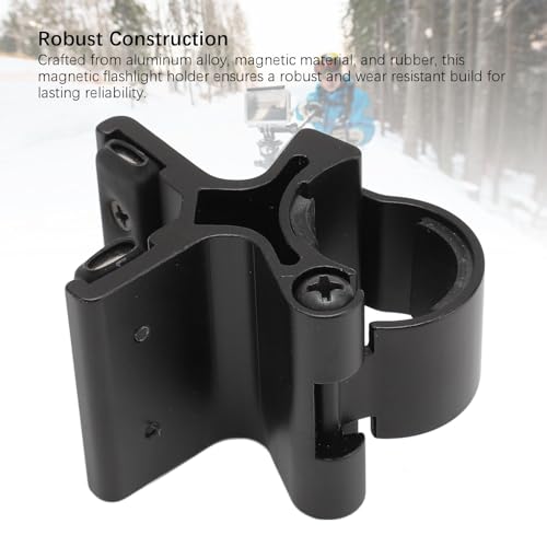 Support de lampe de poche aimanté Denash à libération rapide anti-glisse