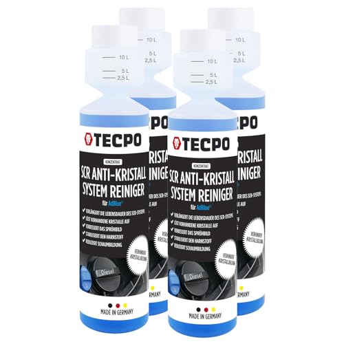 TECPO SCR Anti-Kristall Konzentrat Additiv 4X 250 ml hochwirksamer Harnstofflösung