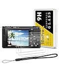 iDaPro Displayschutz schutzfolie für Sony Alpha ZV-E10 ZVE10 + Handschlaufe [3+1Stück] Schutzglas Tempered Glass Screen Protector Glas