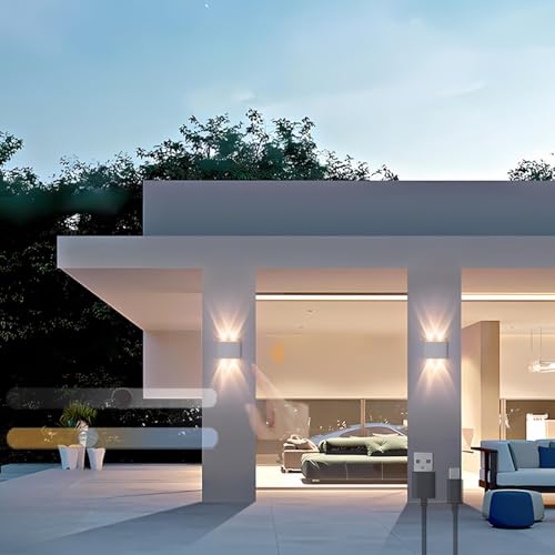 Luz de pared para jardín con sensor de movimiento lámpara exterior USB para terraza