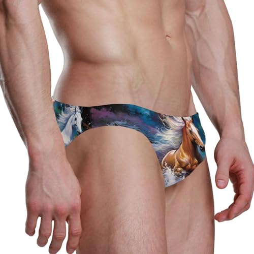 Men's Horse Swim Briefs Bikini Swimsuit S 202a01213
