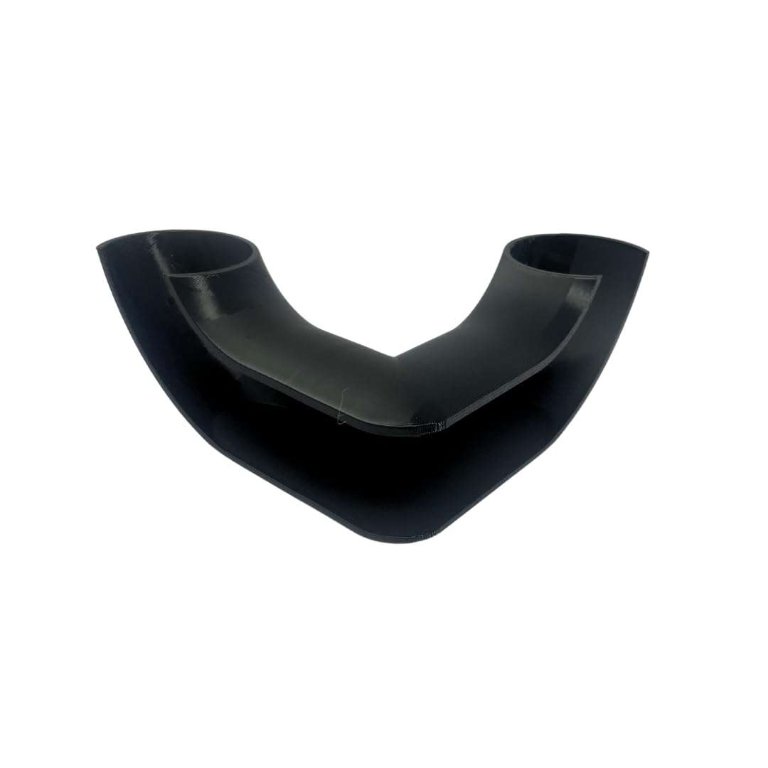 Chatelet REEFSHAPE Aquarium Corner Tube Viewing Tunnel | Fish, Shrimp, Loaches Hideout for Aquariums | Unique Underground Tube Viewing Tunnel | Made in USA (Corner Tube, Black)