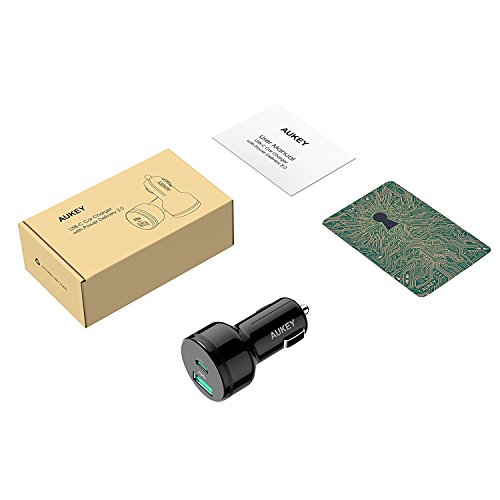Product Image 8: USB C Car Charger AUKEY 39W Fast Car Charger Dual-Port Car Adapter 27W Power Delivery USB C + 12W USB A Compatible with iPhone 11 Pro Max XS, Note10 S20 S10 S9, Google Pixel 4 XL, iPad Pro and More