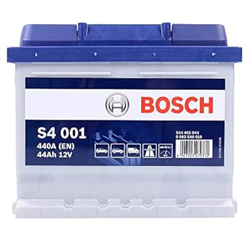 Bosch S4001, Batteria per Auto, 44A/h, 440A, Tecnologia al Piombo Acido, per Veicoli Senza Sistema Start/Stop