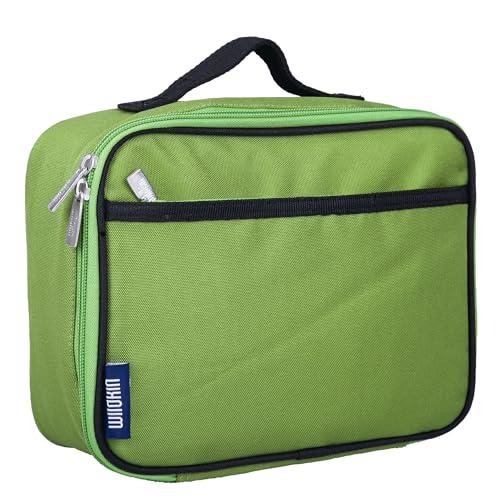 Wildkin Kids Insulated Lunch Box – Durable and Reusable for School & Travel - Parrot Green