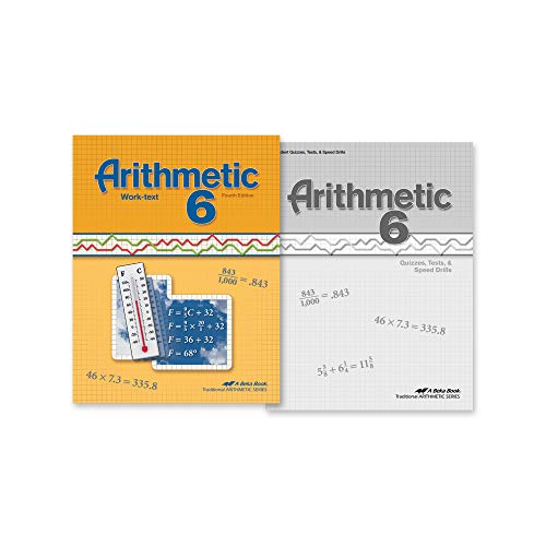 Grade 6 Arithmetic Child Kit - Abeka 6th Grade Mathematics Student Workbook, Tests, and Speed Drills Combo Pack