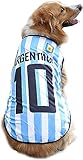GabeFish Dog World Cup T Shirt Pets Football Jersey Sports Soccer National Team Vest Cat Summer Cool Clothes Apparel Argentina 6X-Large