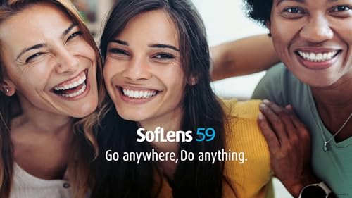 Bausch + Lomb SofLens 59 Monatslinsen, sphärische Kontaktlinsen, weich, 6 Stück BC 8.6 mm / DIA 14.2 / -2.5 Dioptrien
