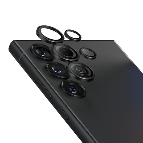 PANZERGLASS HOOPS - Protection d'objectif d'appareil photo en céramique pour Samsung Galaxy S25 Ultra, technologie spatiale, résistante aux rayures et aux chocs, profil fin, protection améliorée