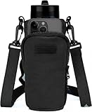 Bolsa Porta Garrafa (Preta) Squeeze para Copo Térmico com Alça Ajustável tipo Shoulder Bag, Ideal para Garrafas de Água, Transporte Prático e Confortável para Uso Diário – Qualidade Premium LNSTORE