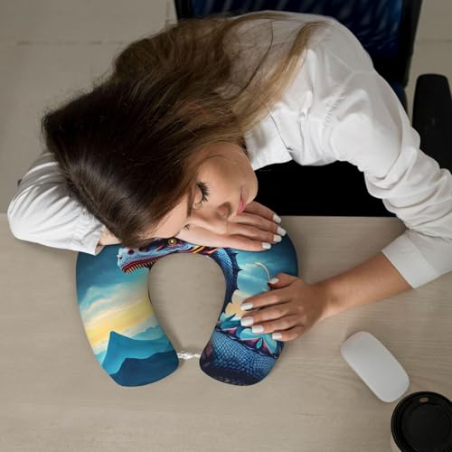 Almohada de viaje viscoelástica U 30x25 cm cómoda miniatura 6
