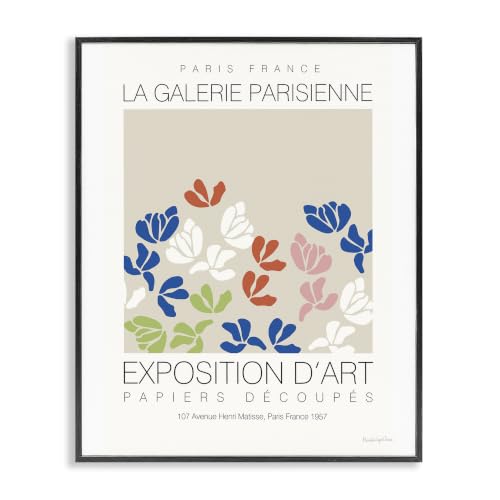 Petal Silhouettes Floral Exhibition, 11 x 14 Inch Framed Giclée Print