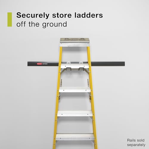 Image of Rubbermaid FastTrack Ladder Hook Garage Wall /Ladder Hanger Wall Mount and Heavy Duty Organization for Home /Garage /Wall /Shed