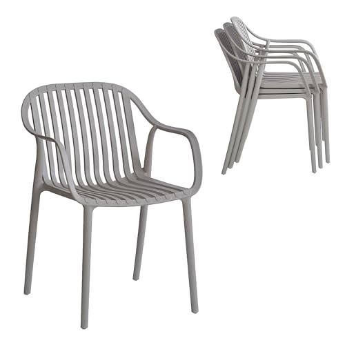 Modern Stackable Outdoor Dining Chairs