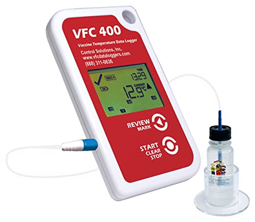 LogTag Control Solutions VFC400-KIT Vaccine Monitoring Data Logger Kit, RED/White