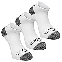 Callaway Golf Men's Low Cut Socks, Three Pack
