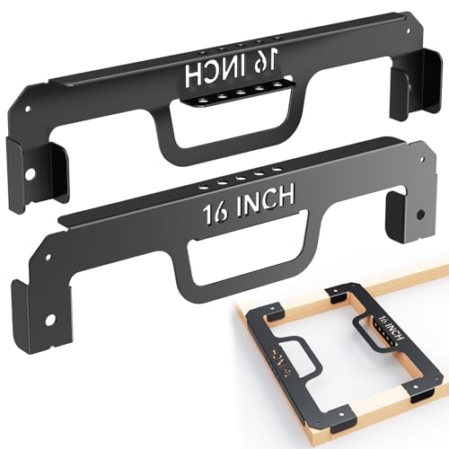 16 Framing Spacing Tool (2PACK) Stud Spacer Framing Jig Timber Frame Tools Stud Marking Layout Tool Stud Framing Spacer for Precise Wall Stud Layout & Framing Measurement