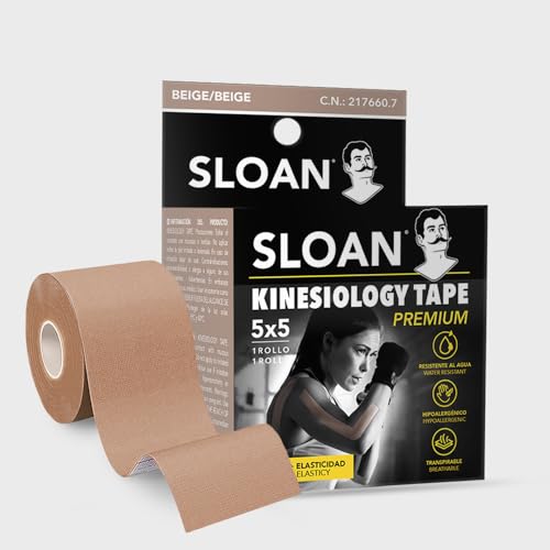 SLOAN Cinta Kinesiológica Elástica 5cm x 5m Beige