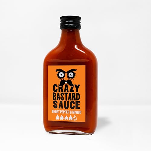 Crazy B. Sauce - Ghost Pepper & Mango (200ml) - Exotisch scharf Chili Sauce mit Bhut Jolokia