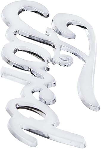 Miniatura 3 de United Pacific S1018 Emblema de escritura vintage "Ford" cromado, plástico cromado, aplicación de cinta de doble cara, pieza de restauración con