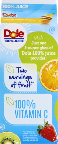 Dole 100 Pineapple Orange Banana Juice 59 Fl Oz Carton