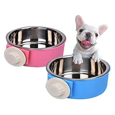 Yusenpet Käfig-Futterschüssel für kleine Haustiere, Futter-/Wasser-Fressnapf mit Bolzenhalter für Haustier Hund Katze Vogel Cover