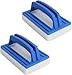 2 Stück Pool Schwamm Bürsten, Pool Randreiniger, Blau Mit Griff Schwimmbadbürste, Poolreinigung Schwamm, Handschrubber, Pool Reinigungsbürste für Spa, Badewannen Poolflecken und Moos Entfernen