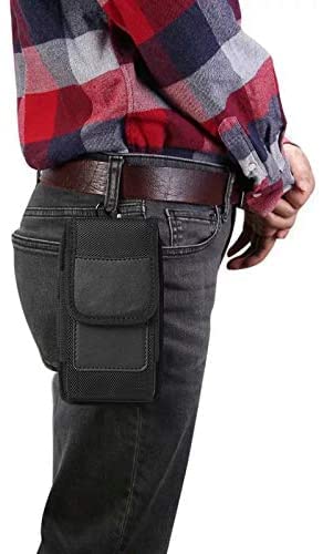 TTfone Original Rugged Nylon Holster Case with belt clip (for TT160), Black - Image 3