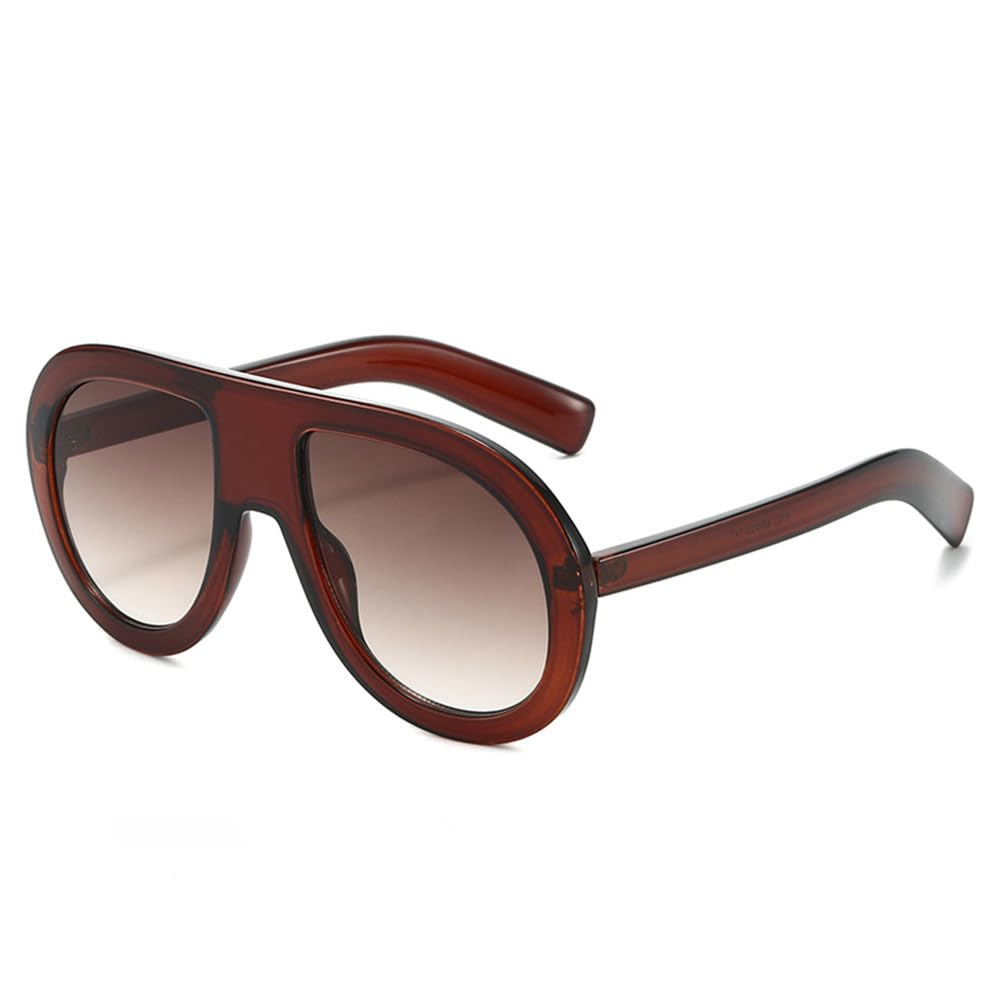 Uv400 Protect Sunglasses - Gradient Leopard Punk For Women Man Running & Outdoor Sport