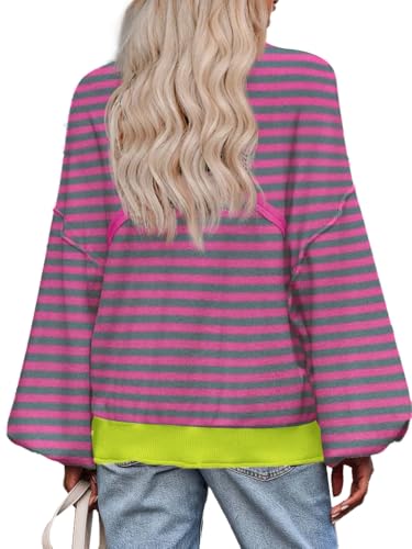 Image of Zeagoo Sweaters for Women 2025 Trendy Fall Fashion Oversized Lantern Long Sleeve Knitted Pullover Tops Outfits