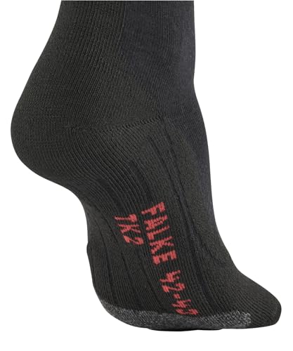 FALKE Herren Wandersocken TK2 Explore M So Wolle Funktionsmaterial antiblasen dick 1 Paar, Schwarz Black 3008 Iconic, 42-43 – Ansicht 3