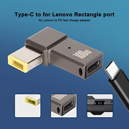 USB C to Slim Tip Adapter, Portable PD Fast Charging Converter, 90 Degree Angled Emulator Trigger Converter - Image 2