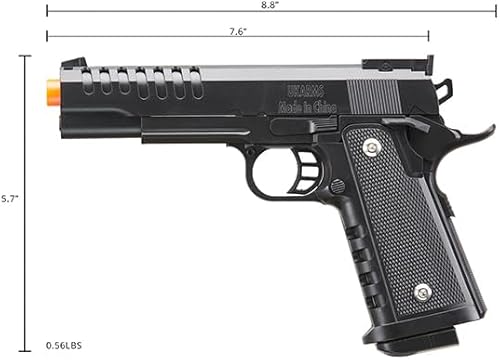 Miniatura 5 de 2011 Serie Pesada Airsoft Spring Pistola (Color: Negro)