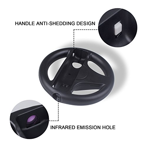 Mario Kart Wii Steering Wheels, Techken Mario Kart Racing Wheel For Nintendo Wii, Mario Kart, Tank #TOP3