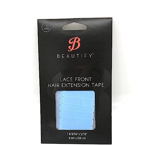 Image of Blue Lace Front Tape by Walker Tape Co | Beautify (3 /8 inch x 6 Yards)