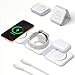 Produktbild Mag-Safe Ladestation iPhone Wireless Charger, 3 in 1 Faltbare Induktive Ladestation Kabelloses Ladegerät für iPhone Air 17 16 15 14 13 12 Pro Max,Travel Charging Station Für Apple Watch& Air Pods