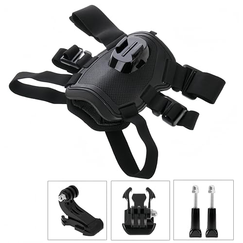 Arnés para perro para GoPro compatible con modelos 12 11 10 y cámara de bolsillo 4
