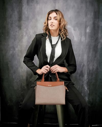 Image of Multi Compartment Denim Design Handbag, Multipurpose handbag with Shoulder Strap